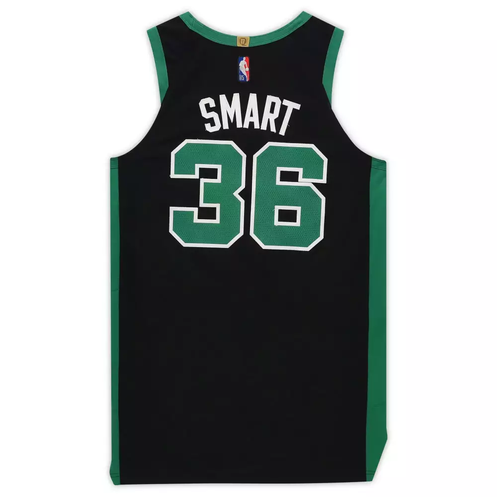 Customizable Marcus smart boston celtics game used jordan 36 jersey vs miami heat on may 25 2022 size 484