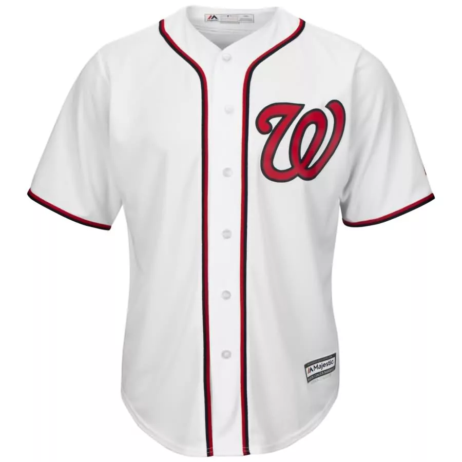 Custom Matt wieters washington nationals majestic cool base home player jersey white