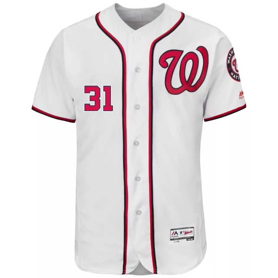 Personalized Max scherzer washington nationals majestic home flex base collection player jersey white
