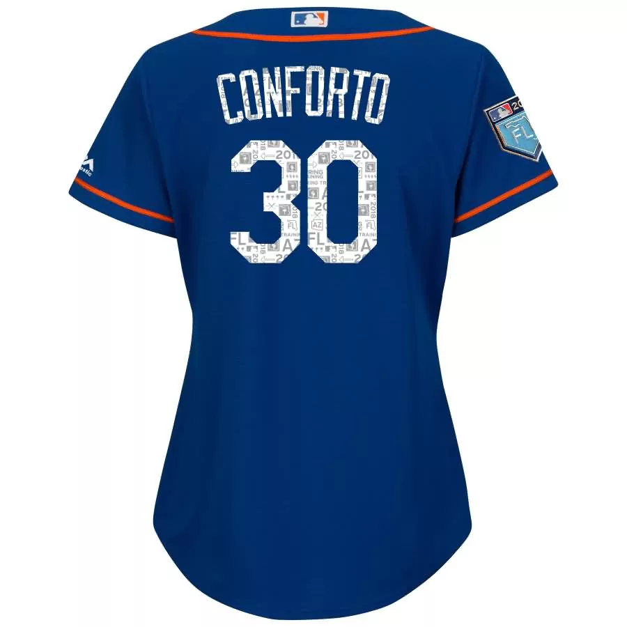 Customizable Michael conforto new york mets majestic womens 2018 spring training cool base player jersey royal
