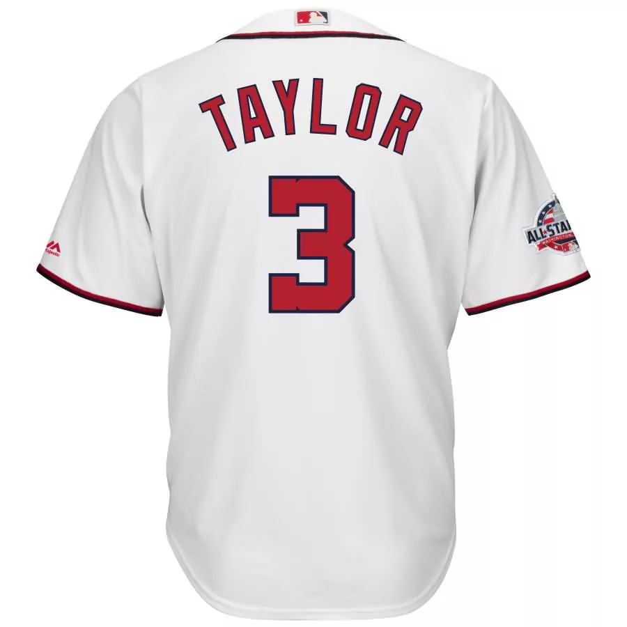 Custom Michael taylor washington nationals majestic 2018 all star game home cool base player jersey white