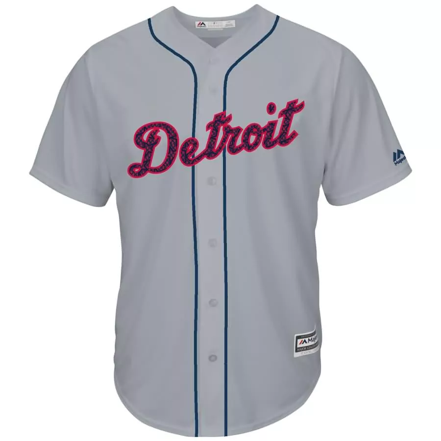 Personalized Miguel cabrera detroit tigers majestic fashion stars stripes cool base player jersey gray