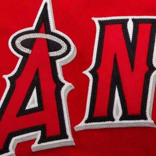 Custom Mike trout los angeles angels majestic alternate flex base collection player jersey scarlet
