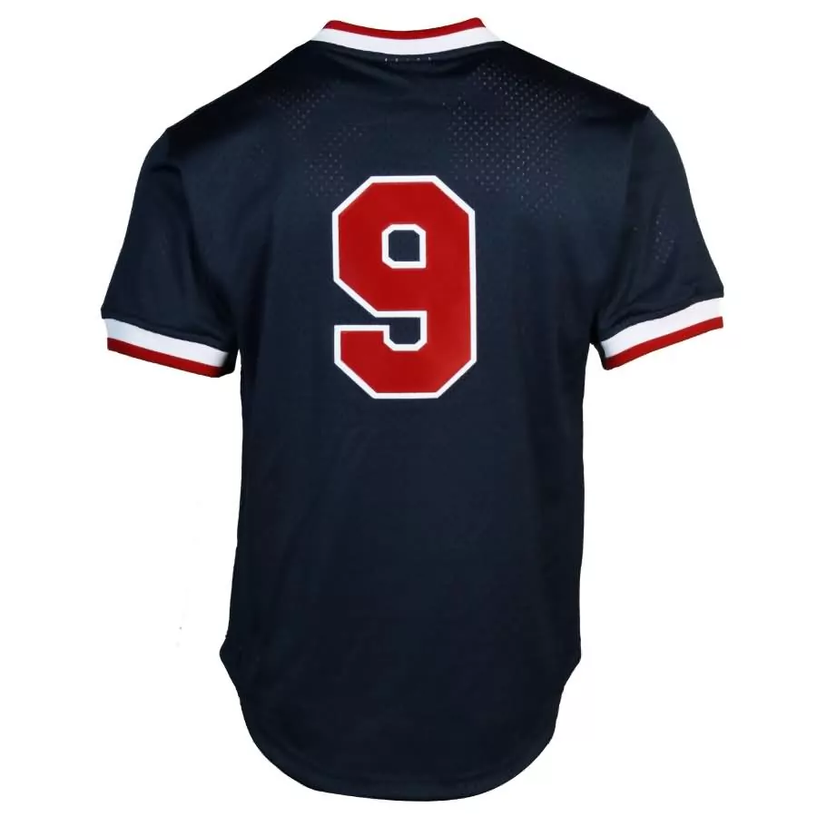 Customizable Mitchell ness ted williams boston red sox 1990 cooperstown collection batting practice jersey navy blue