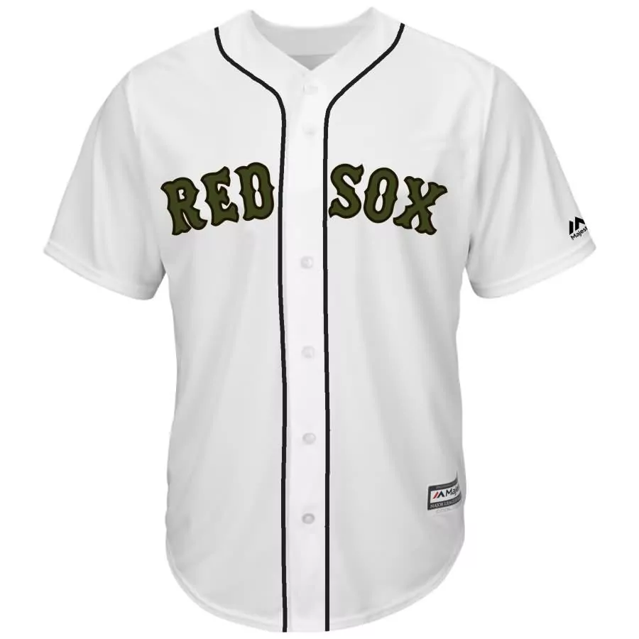 Personalized Mookie betts boston red sox majestic 2018 memorial day cool base player jersey white
