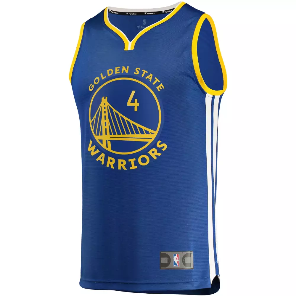 Custom Moses moody golden state warriors fanatics ed 2021 nba draft first round pick no 2 fast break jersey royal icon edition