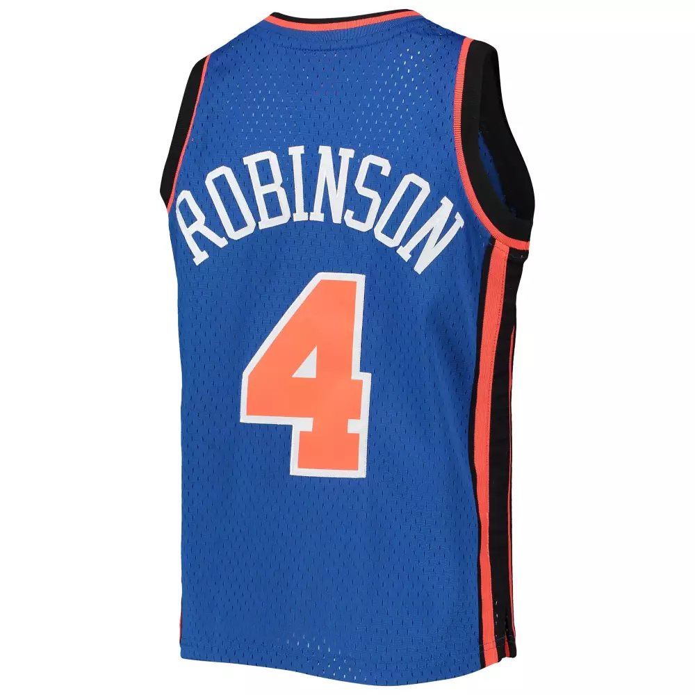 Custom Nate robinson new york knicks mitchell amp ness youth 2005 06 hardwood classics swingman jersey blue