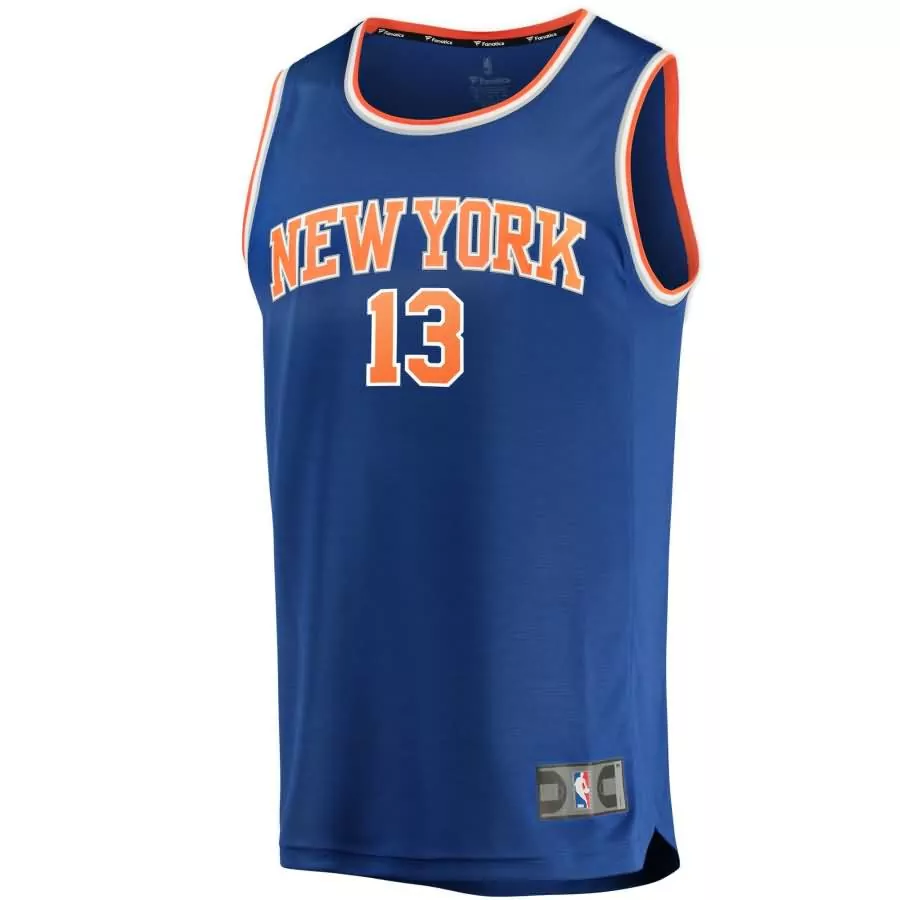 Customizable New york knicks joakim noah fanatics ed youth fast break player jersey icon edition blue
