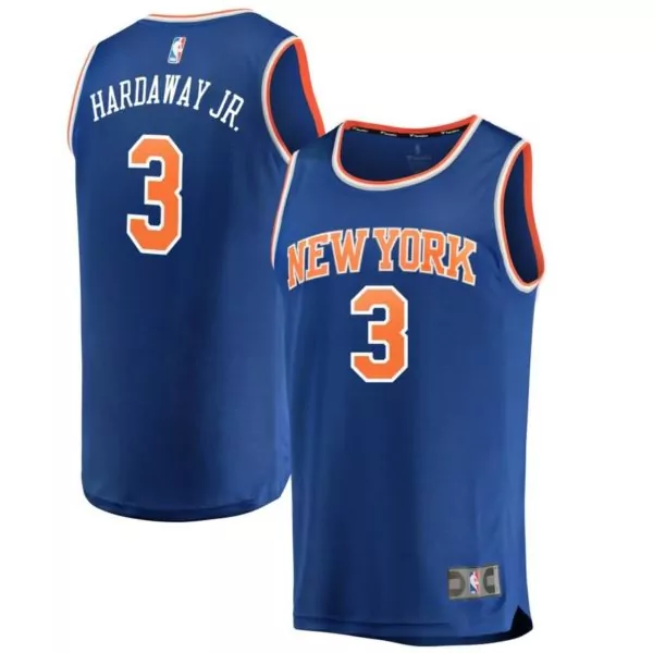 Custom New york knicks tim hardaway fanatics ed youth fast break player jersey icon edition blue