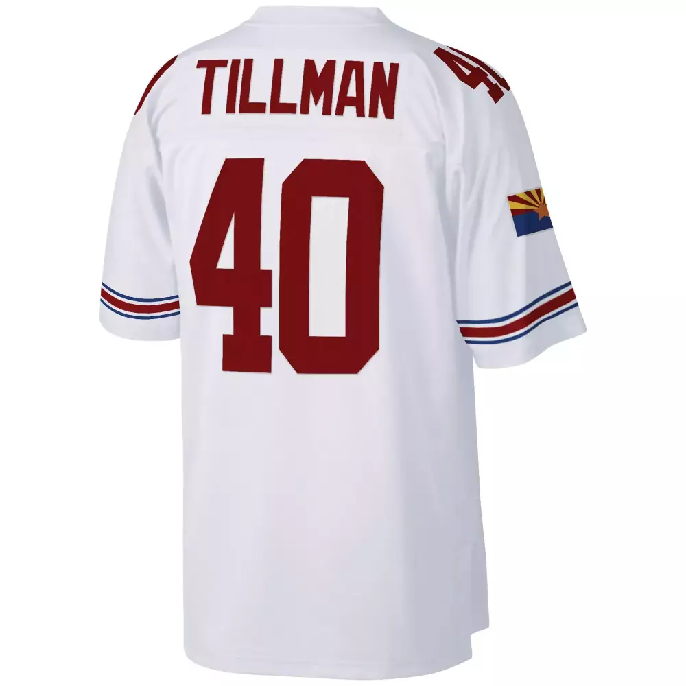 Customizable Pat tillman arizona cardinals mitchell amp ness big amp tall 2000 retired player replica jersey white