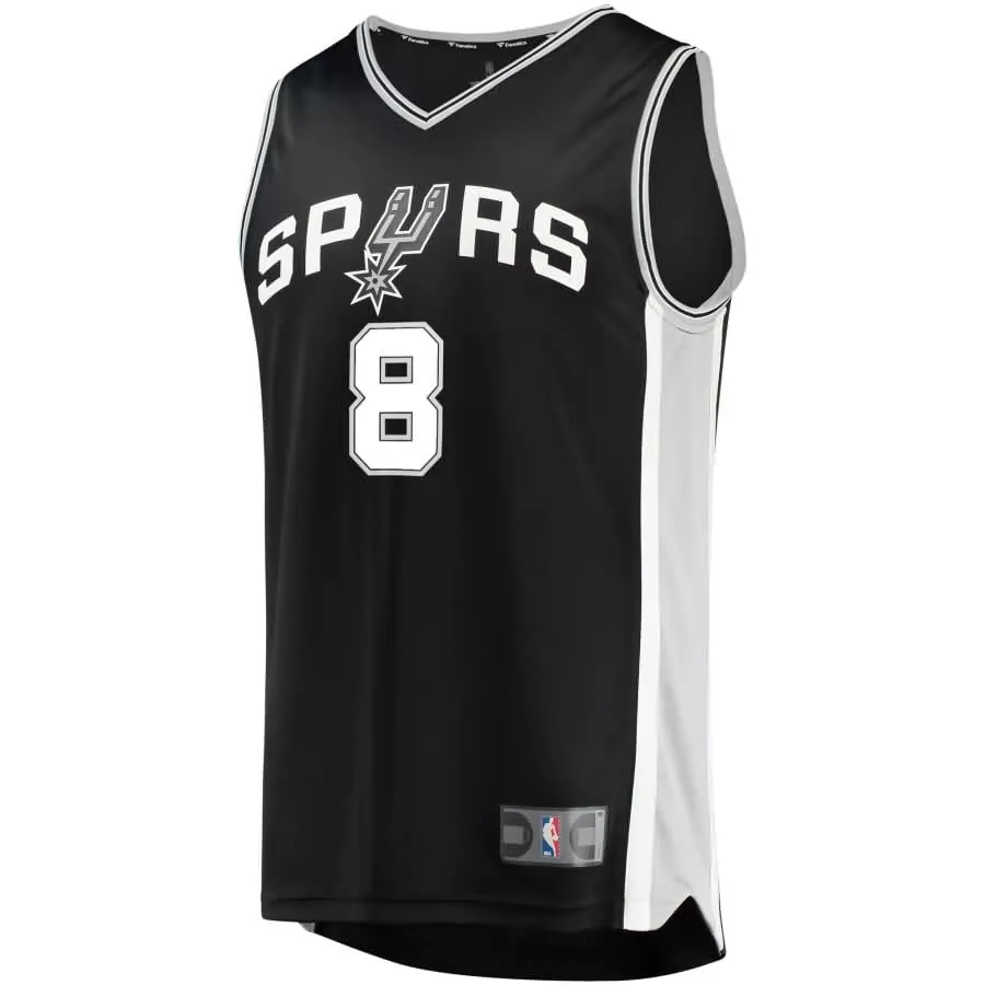 Personalized Patty mills san antonio spurs fanatics ed fast break jersey black icon edition f1rst sports