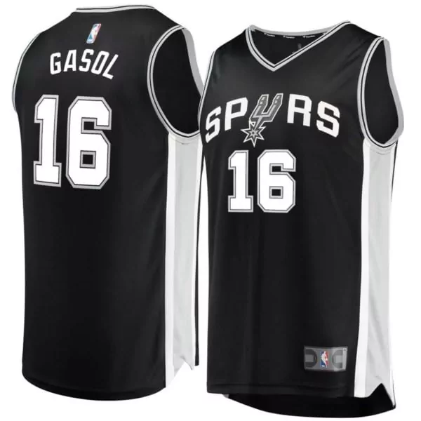 Customizable Pau gasol san antonio spurs fanatics ed fast break jersey black icon edition f1rst sports