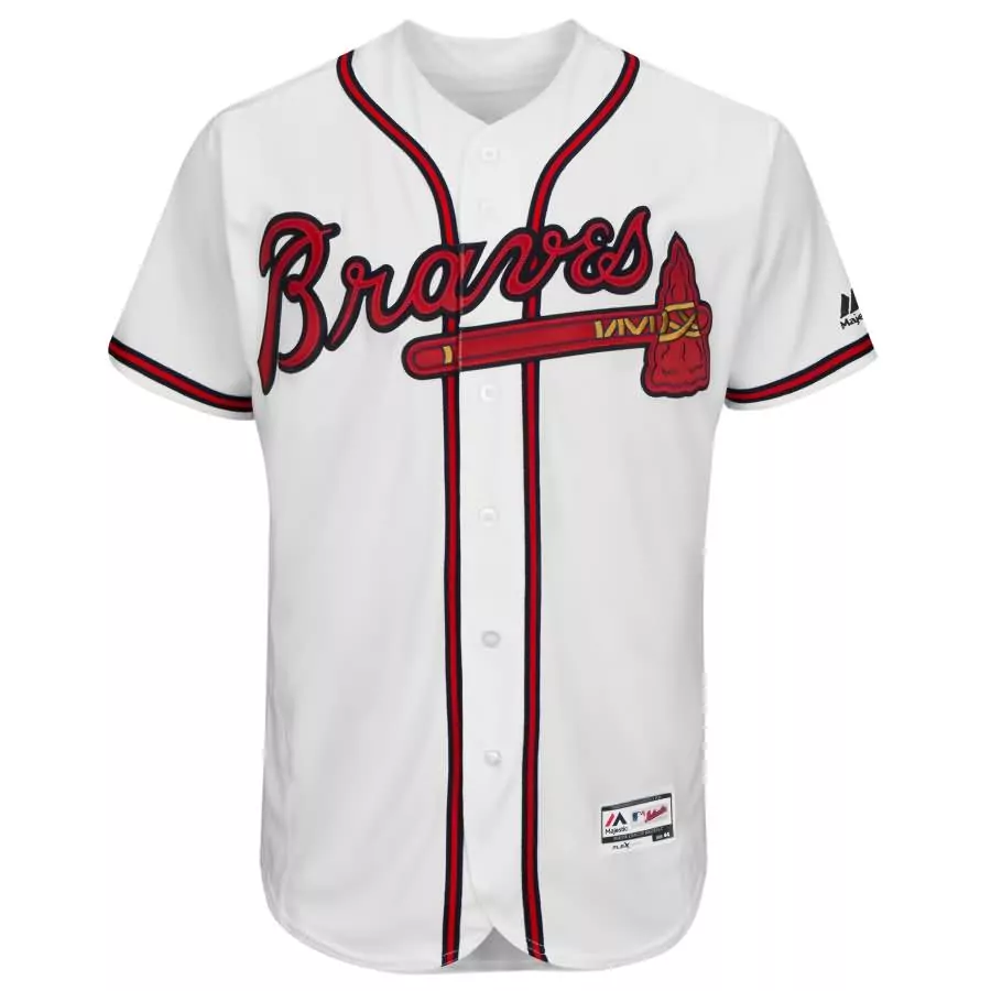 Customizable Ronald acua jr atlanta braves majestic home collection flex base player jersey white
