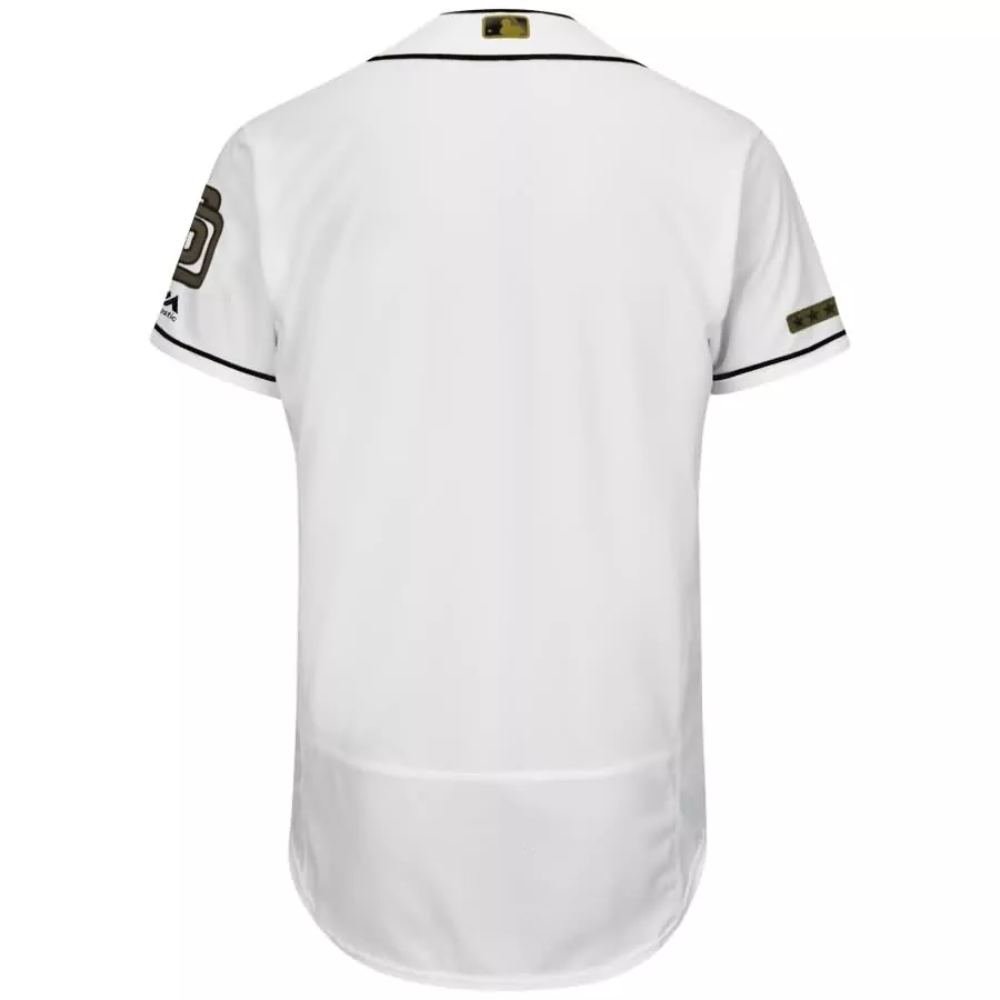 Customizable San diego padres majestic 2018 fathers day road flex base team jersey gray