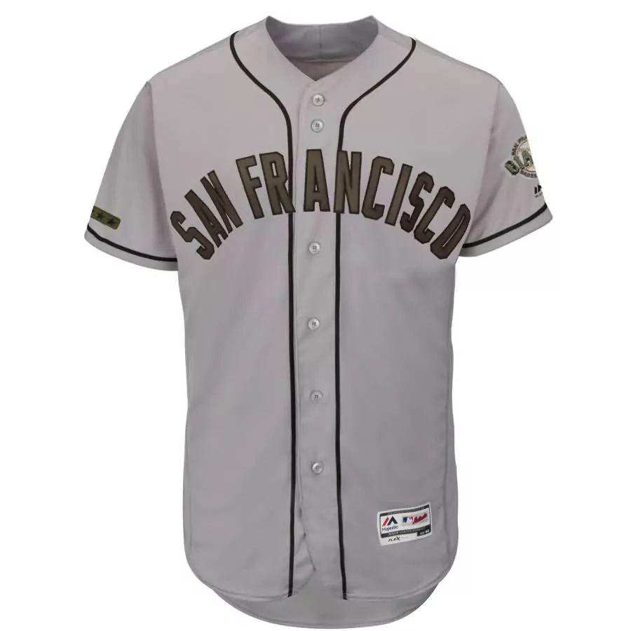 Custom San francisco giants majestic 2017 spring training flex base team jersey black