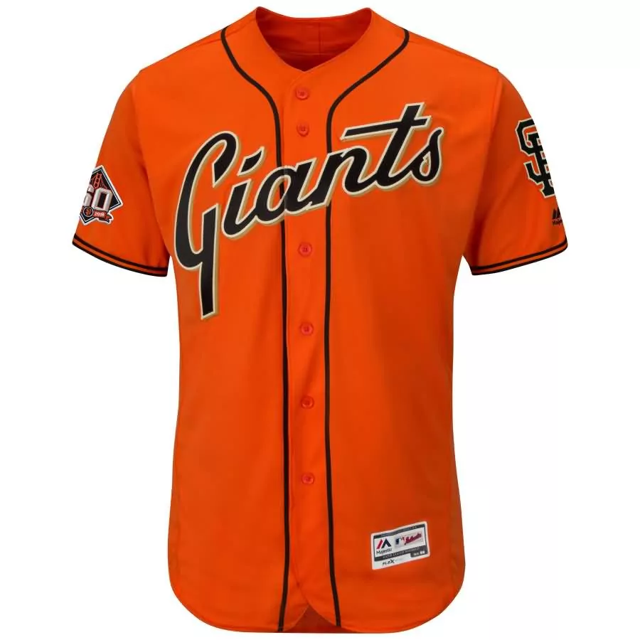 Custom San francisco giants majestic alternate flex base collection team jersey gray
