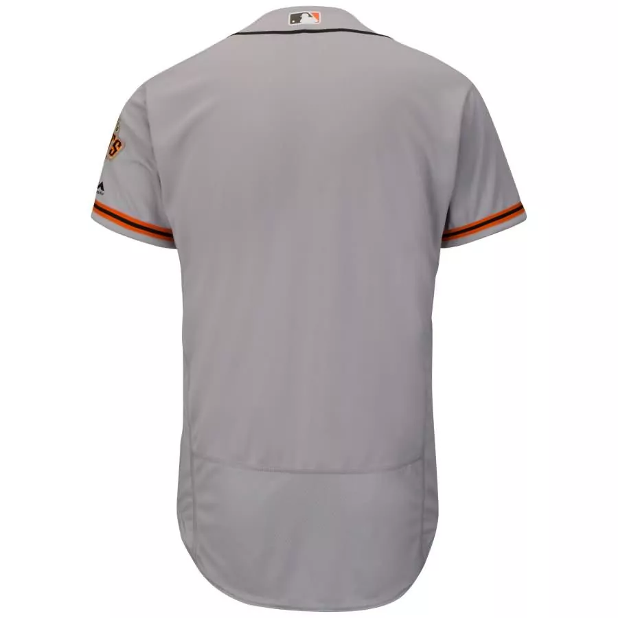 Custom San francisco giants majestic road flex base collection team jersey gray
