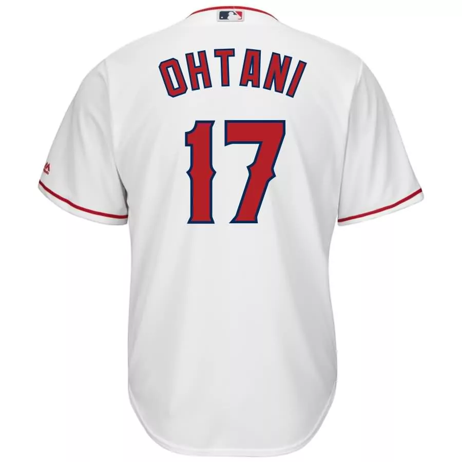 Custom Shohei ohtani los angeles angels majestic official cool base player jersey white