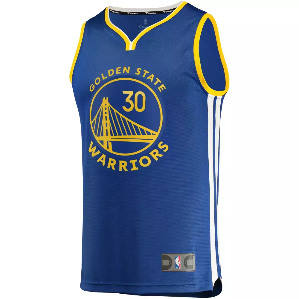Customizable Stephen curry golden state warriors fanatics ed fast break player jersey royal icon edition