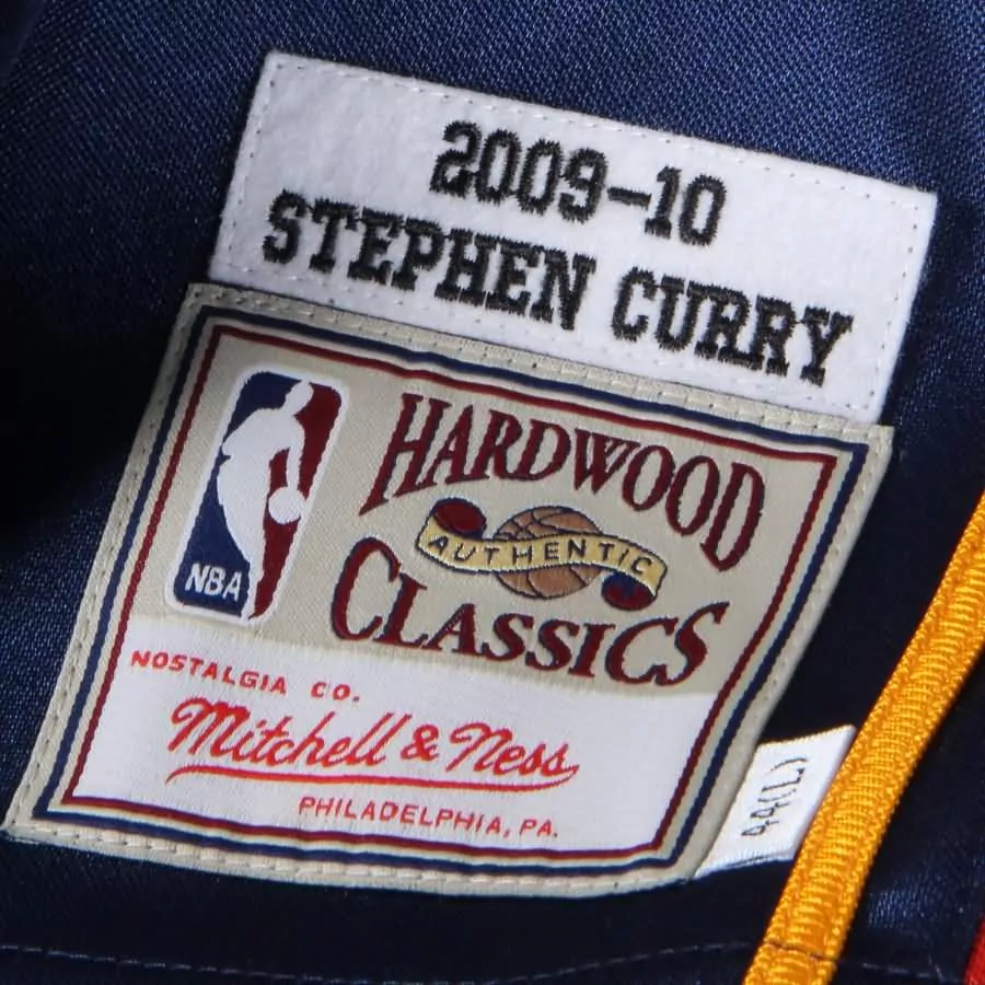 Custom Stephen curry golden state warriors mitchell amp ness 2009 10 hardwood classics rookie jersey navy f1rst sports