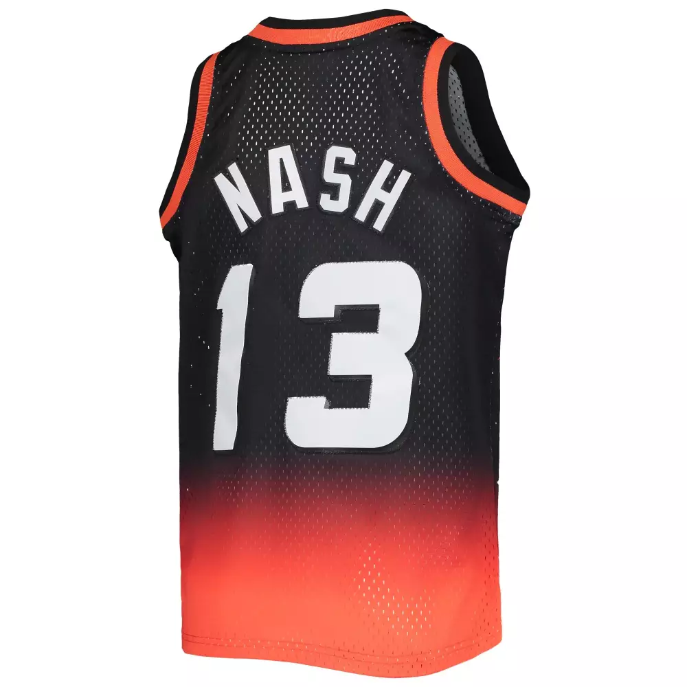 Personalized Steve nash phoenix suns mitchell amp ness youth 1996 97 hardwood classics fadeaway swingman jersey blackorange