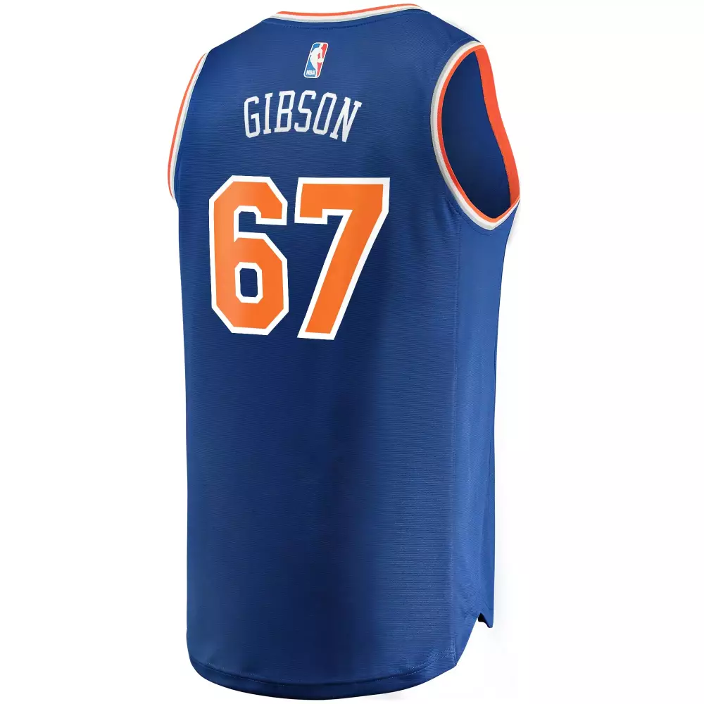 Customizable Taj gibson new york knicks fanatics ed fast break player jersey icon edition blue