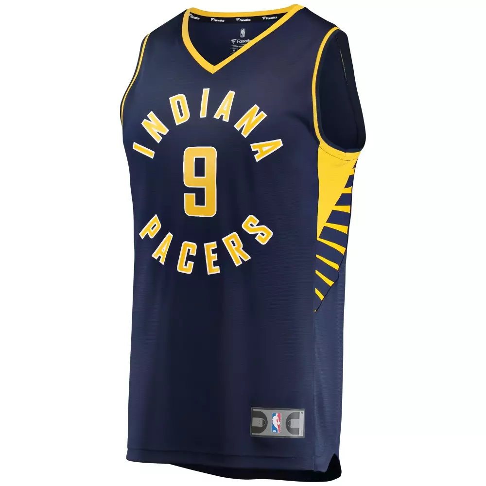 Custom Tj mcconnell indiana pacers fanatics ed youth fast break player jersey icon edition navy