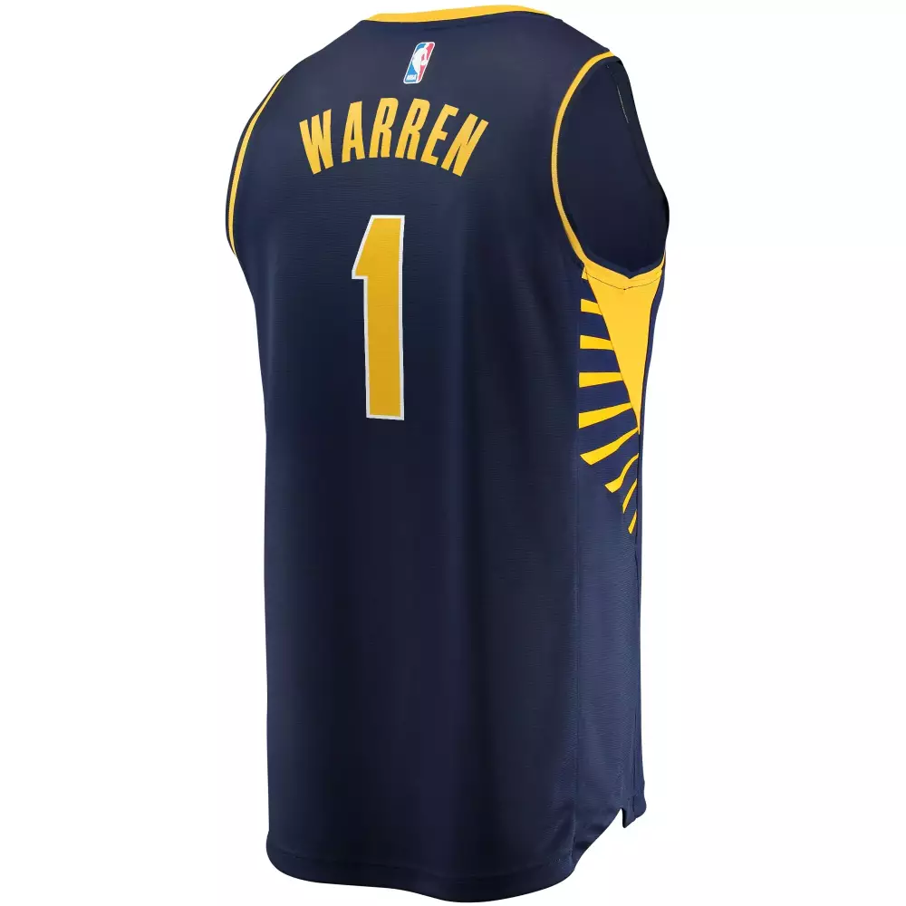 Customizable Tj warren indiana pacers fanatics ed fast break player jersey icon edition navy