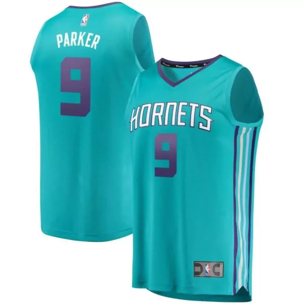 Personalized Tony parker charlotte hornets fanatics ed fast break replica jersey icon edition teal