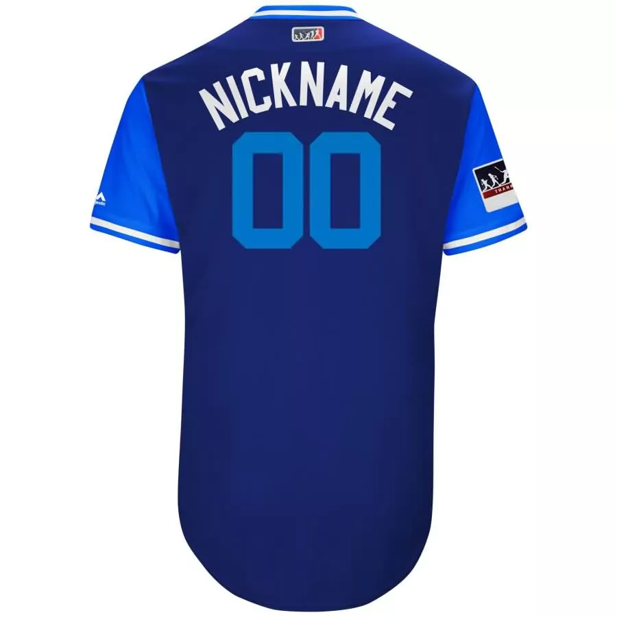 Personalized Toronto blue jays majestic 2018 players weekend flex base pick a player roster jersey royallight blue