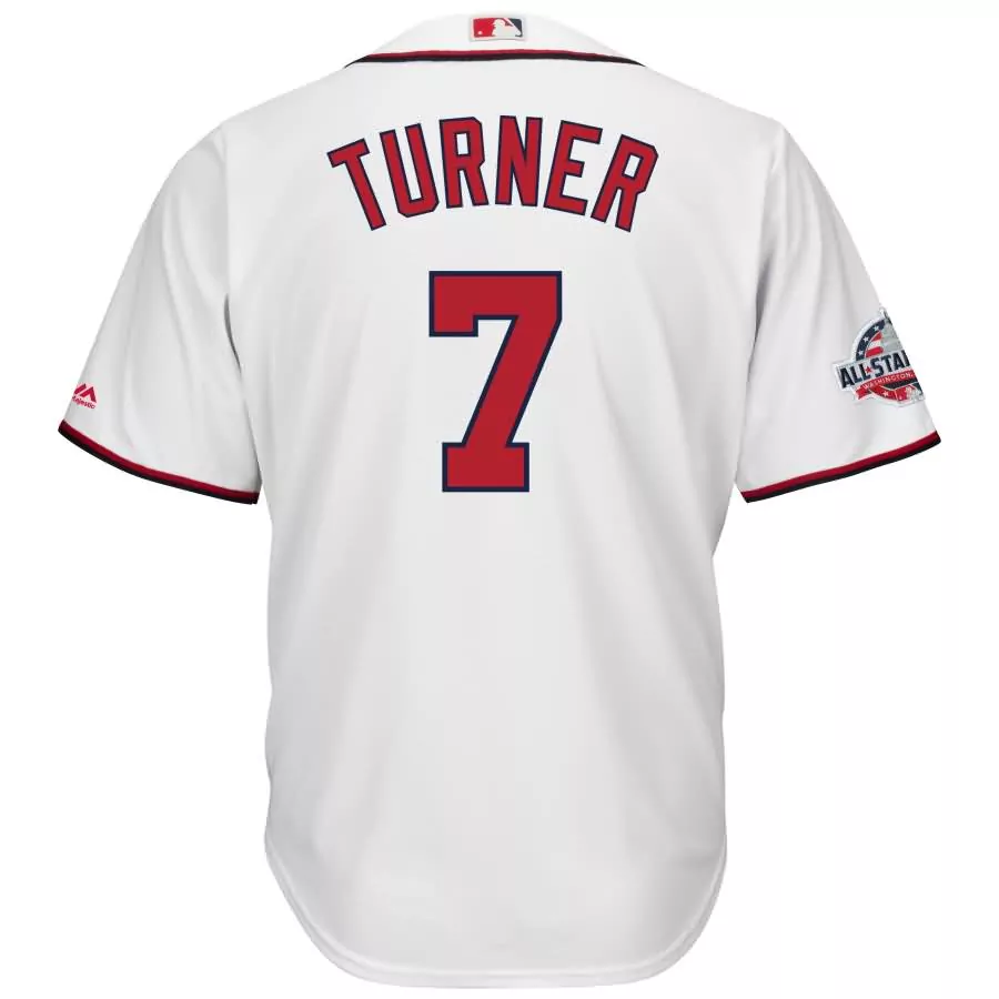 Customizable Trea turner washington nationals majestic 2018 all star game home cool base player jersey white