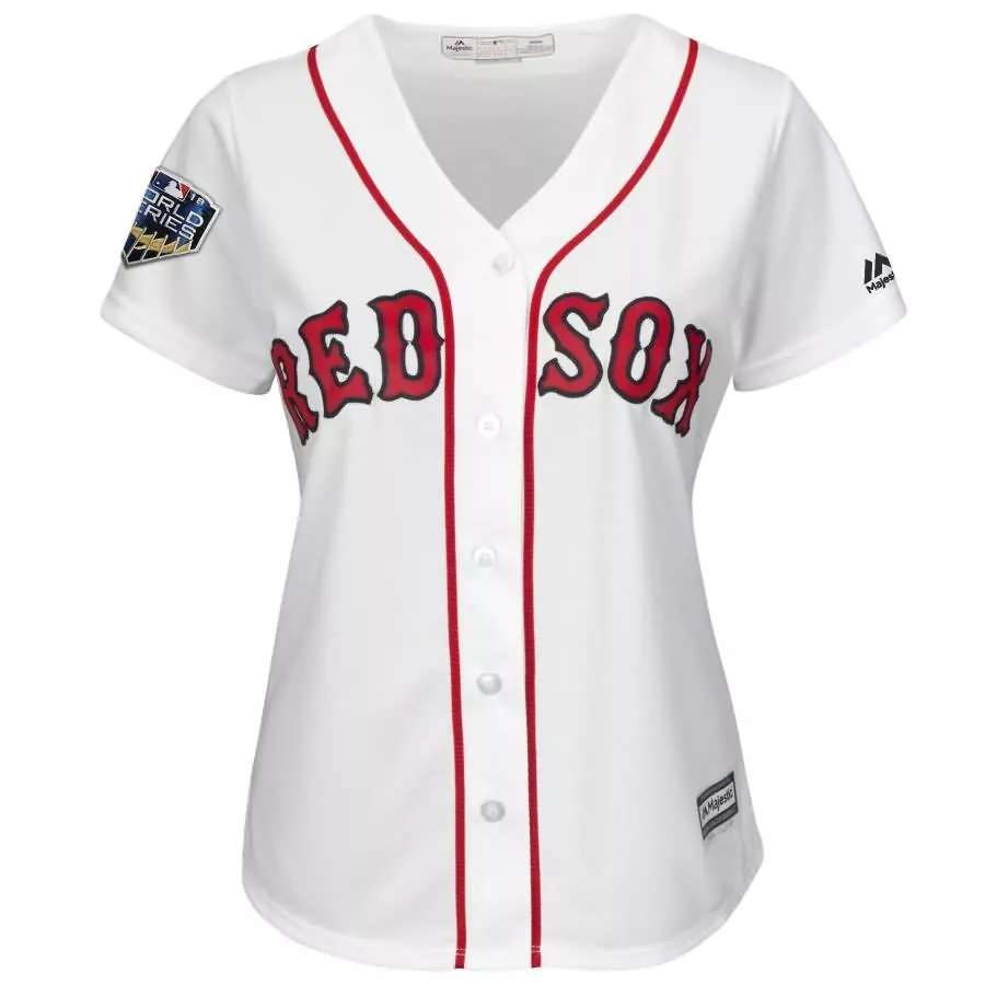 Customizable Xander bogaerts boston red sox majestic womens 2018 world series cool base player jersey white