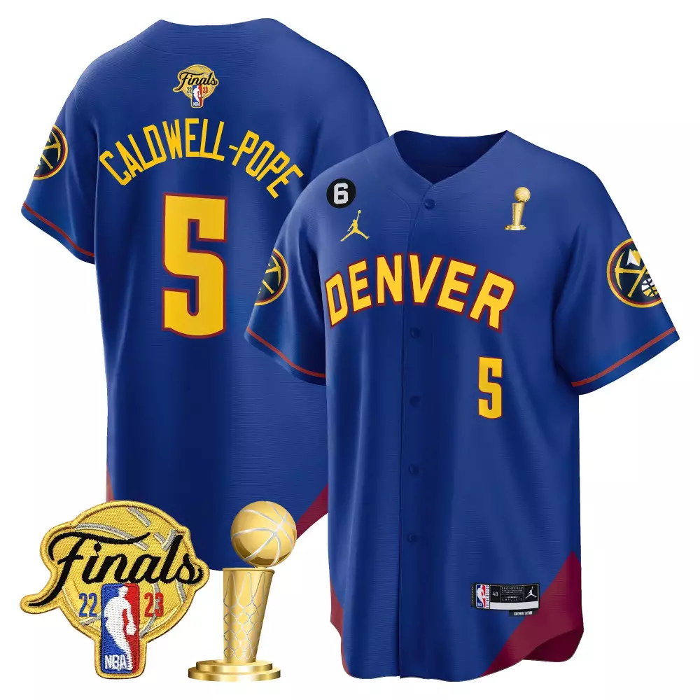 Customizable Youths denver nuggets 2023 finals amp champions patch cool base jersey all stitched