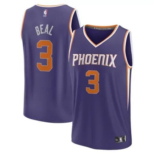 Customizable Bradley beal phoenix suns fast break player jersey icon edition purple 1899
