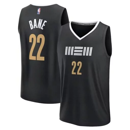 Customizable Desmond bane memphis grizzlies fast break jersey black city edition 4896