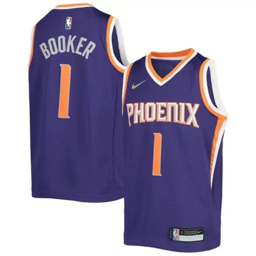 Custom Devin booker phoenix suns 202122 diamond jersey icon edition purple 8722