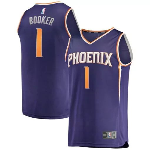 Customizable Devin booker phoenix suns fast break player jersey icon edition purple 7724