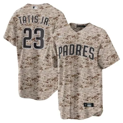 Customizable Fernando tatis jr san diego padres usmc alternate player jersey camo 6861