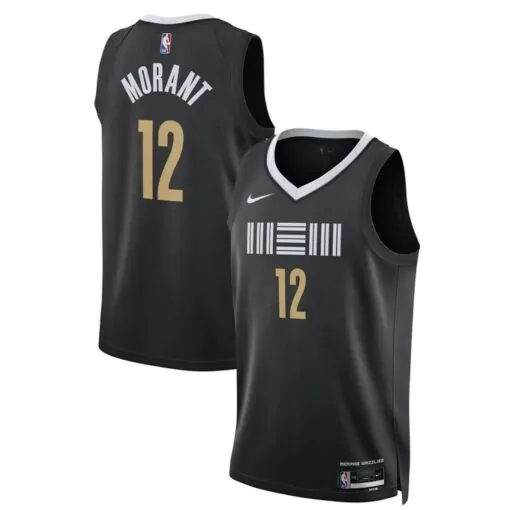 Customizable Ja morant memphis grizzlies unisex 202324 jersey black city edition 3310