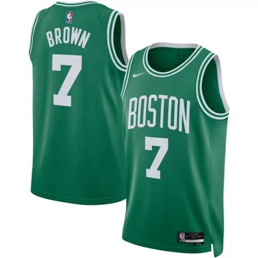 Customizable Jaylen brown boston celtics unisex jersey icon edition kelly green 7917