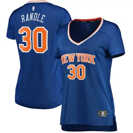 Customizable Julius randle new york knicks womens fast break player jersey blue icon edition 3208