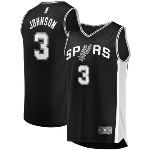 Customizable Keldon johnson san antonio spurs fast break jersey icon edition black 2495