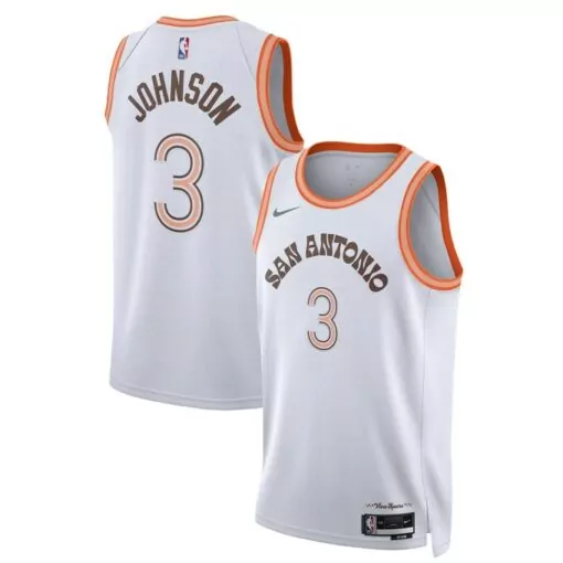 Personalized Keldon johnson san antonio spurs unisex 202324 jersey white city edition 9006