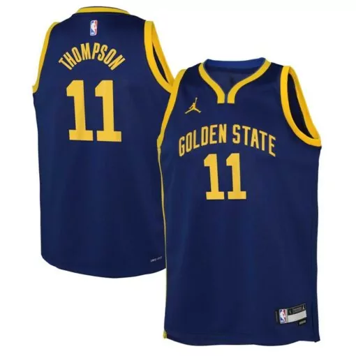 Customizable Klay thompson golden state warriors jordan brand jersey statement edition blue 8560