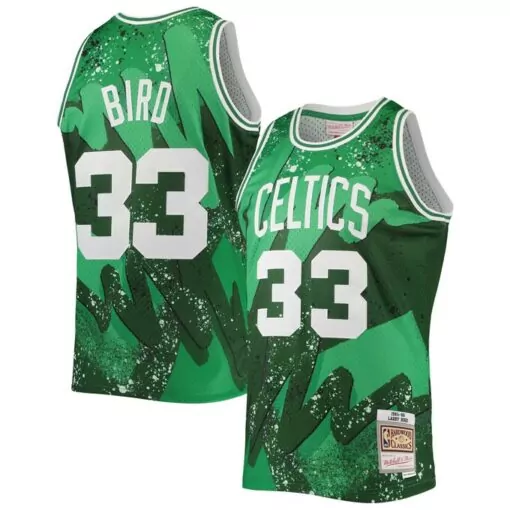 Customizable Larry bird boston celtics classics 198586 hyper hoops jersey kelly green 9245