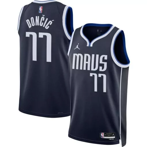 Custom Luka doni dallas mavericks jordan brand unisex jersey statement edition navy 5862