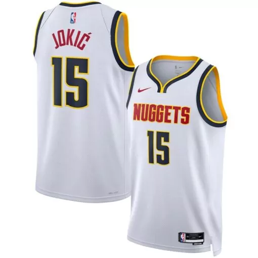 Custom Nikola jokic denver nuggets unisex jersey association edition white 9074