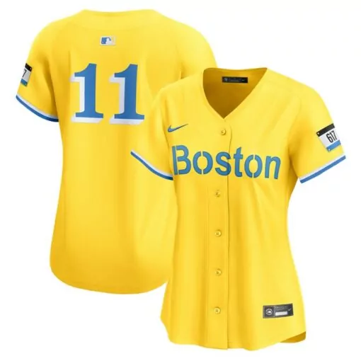 Custom Rafael devers boston red sox womens city connect player jersey gold 9783