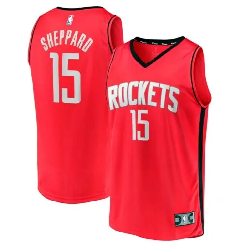 Customizable Reed sheppard houston rockets 2024 nba draft fast break player jersey icon edition red 4966
