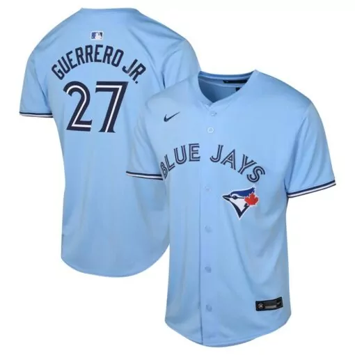 Customizable Vladimir guerrero jr toronto blue jays alternate player jersey powder blue 3568